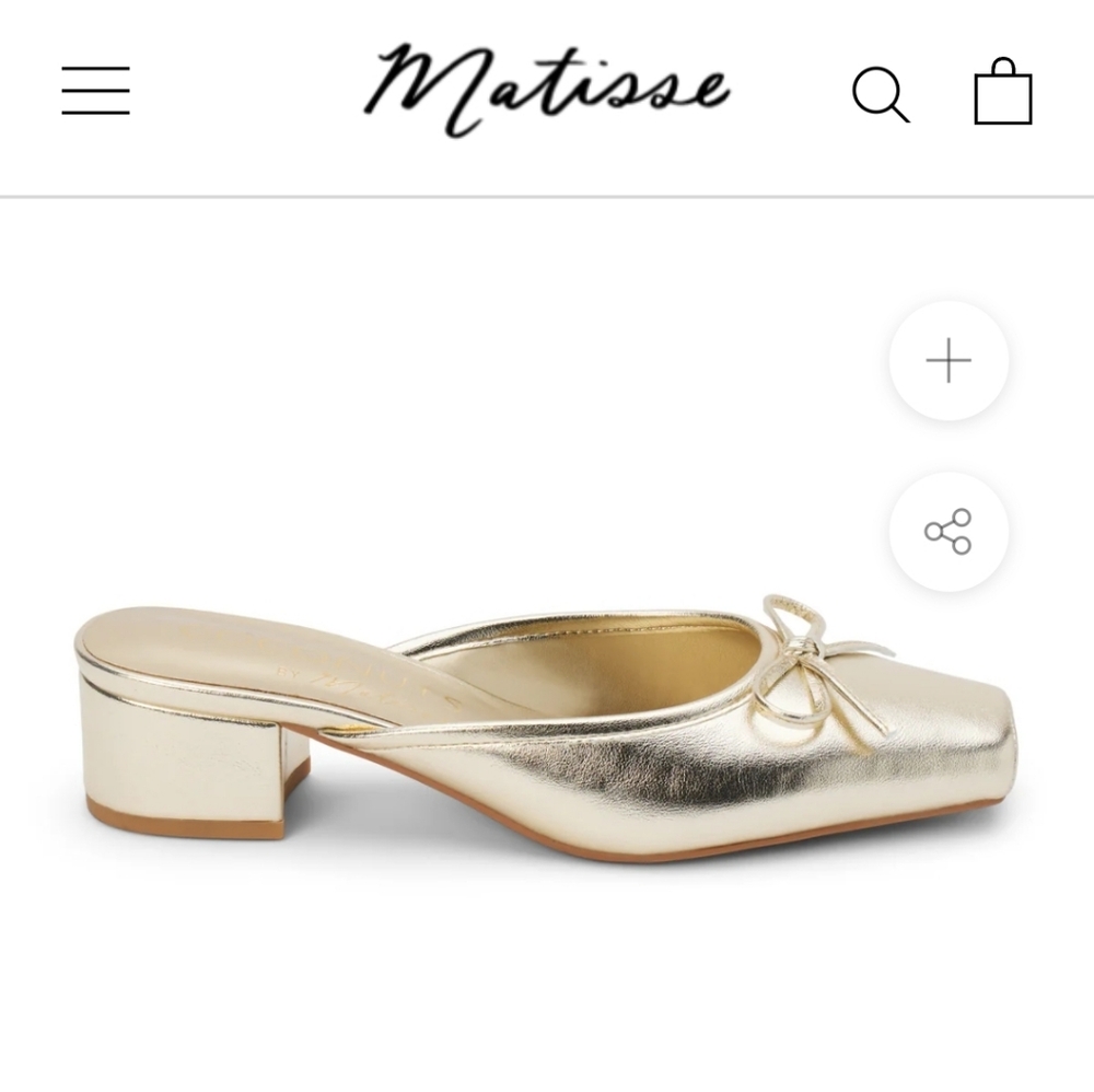 Coconut By Matisse Gold Women's Dress Shoes‎ with Silver Accents